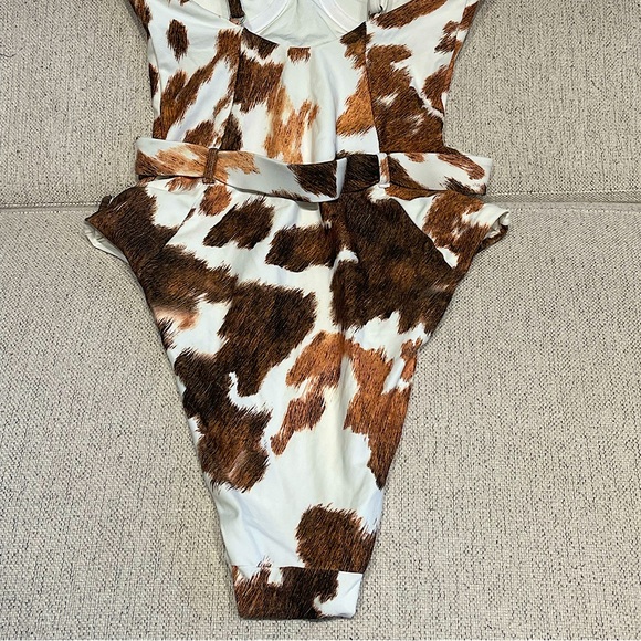 WeWoreWhat | Onia - Cowhide Cow One-Piece Swimsuit - XS - Worn by Kardashians - Picture 12 of 14